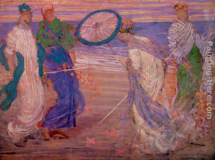 Symphony in Blue and Pink painting - James Abbott McNeill Whistler Symphony in Blue and Pink art painting